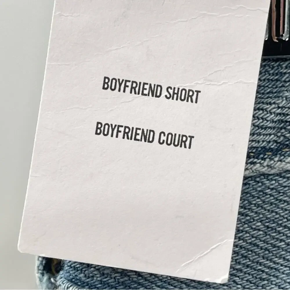 NWT Abercrombie & Fitch The Boyfriend Short Denim Shorts Size 24 - Picture 7 of 13
